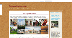Desktop Screenshot of exploresunda.com