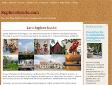 Tablet Screenshot of exploresunda.com